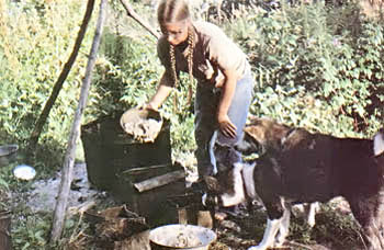 
The meal is dished out according to each animal's weight
